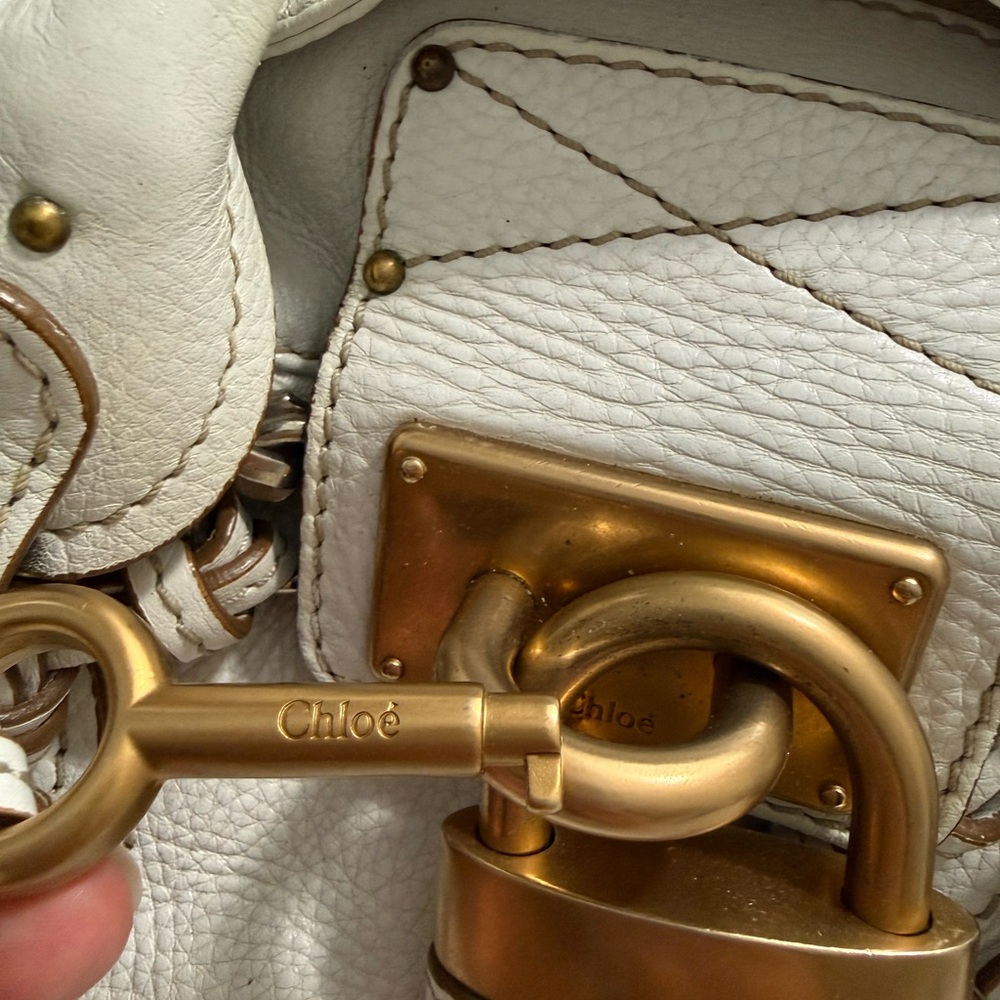 White Chloe Paddington Bag - Picture 4 of 12